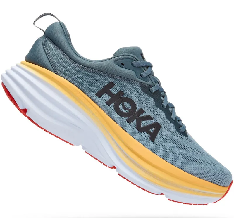 Hoka One One Men's Bondi 8 WIDE - Goblin Blue/Mountain Spring-3